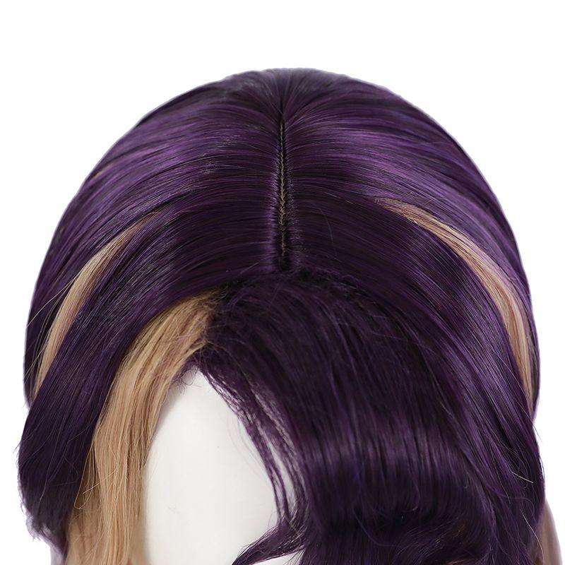 LOL Coven Skins Ahri Purple Mixed Brown Long Cosplay Wigs ...
